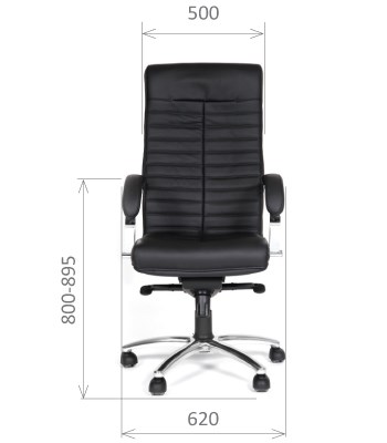 Кресло CHAIRMAN 480 Экокожа премиум черная во Владикавказе - изображение 1